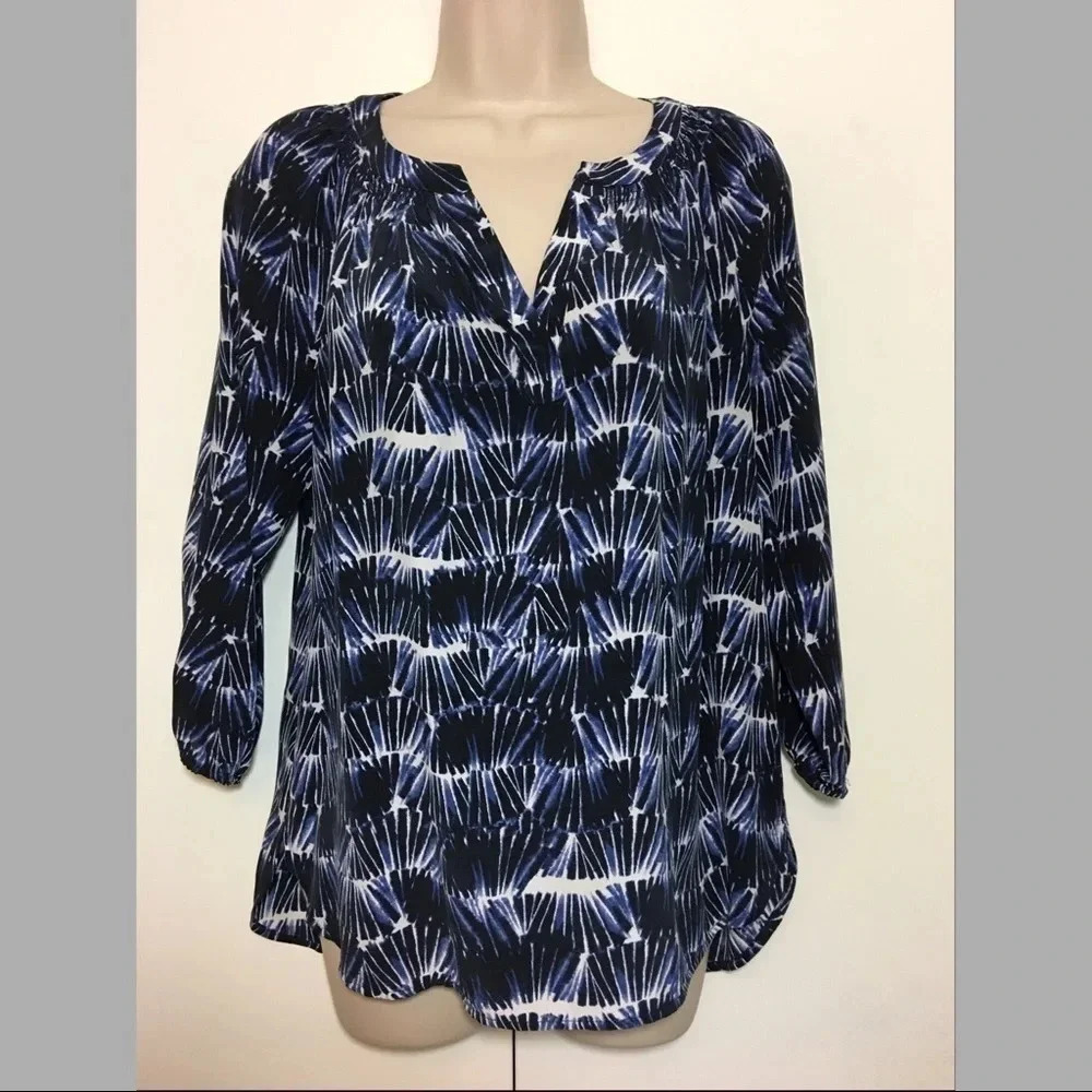Cynthia Rowley Silk Blue Blouse XS